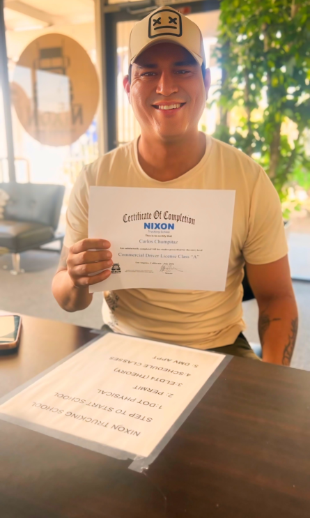 Nixon Trucking School graduate