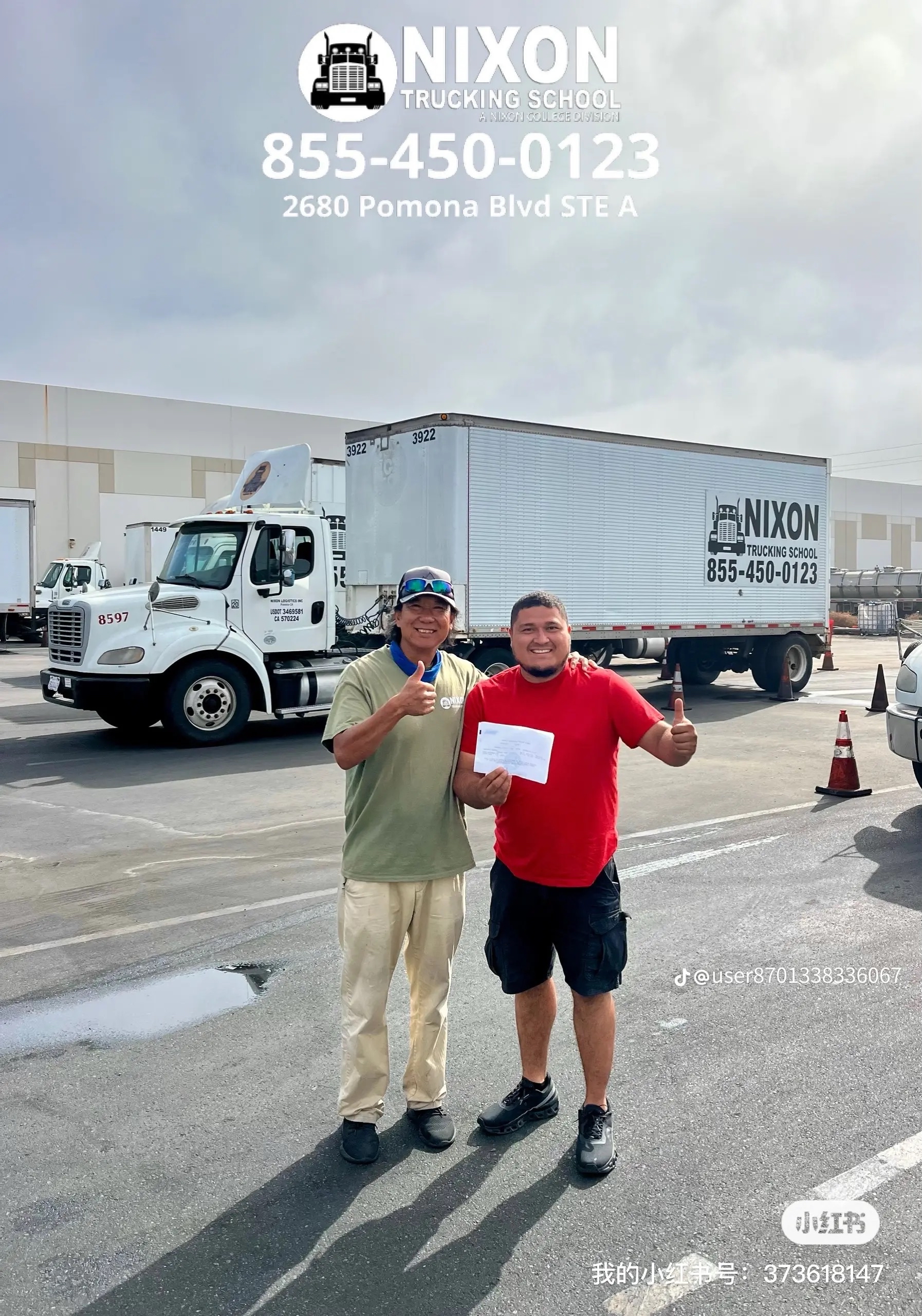 Nixon Trucking School graduate